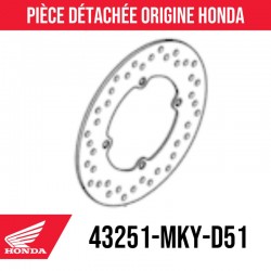 43251-MKY-D51 : Disco de freno trasero Honda Honda CB1000