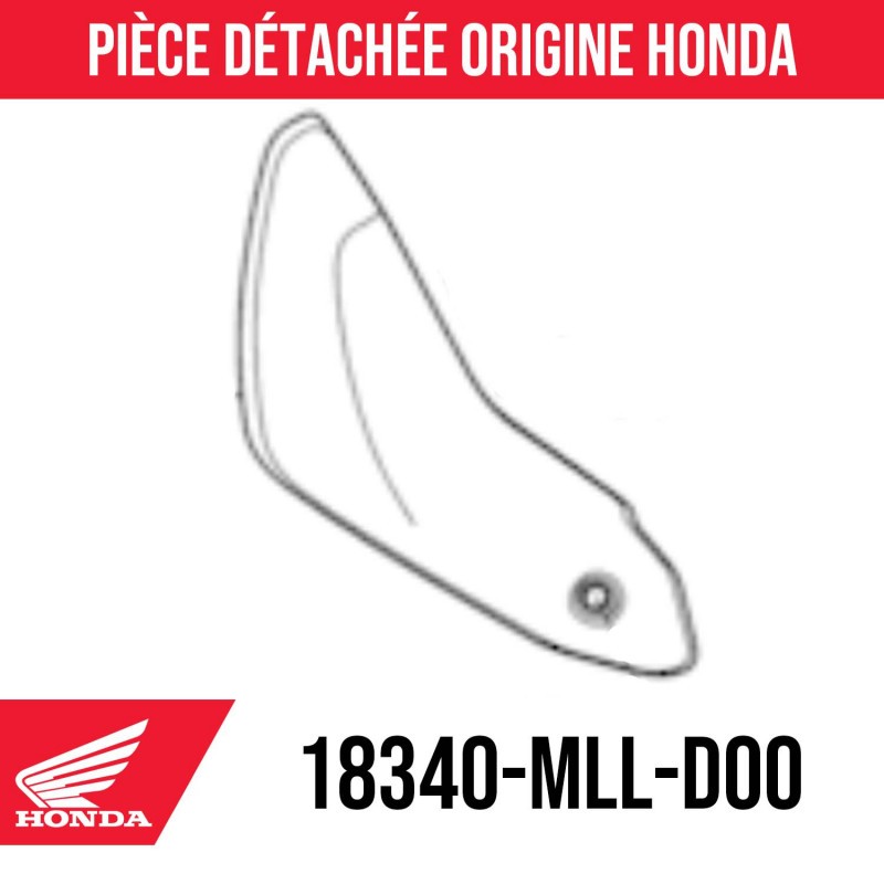 18340-MLL-D00 : Honda CB1000GT Exhaust Guard Protection Honda CB1000