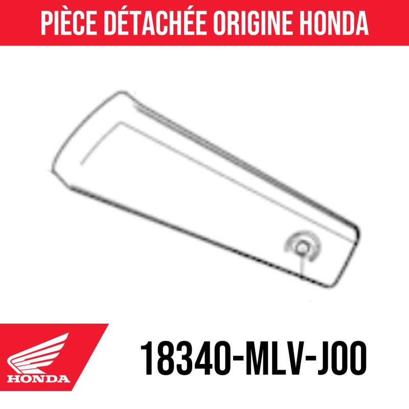 18340-MLV-J00 : Protección de escape Honda CB1000F Honda CB1000
