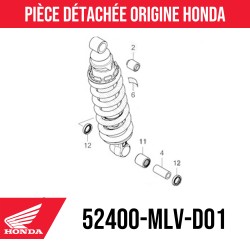 52400-MLV-D01 : Shock Absorber for Honda CB1000F Honda CB1000